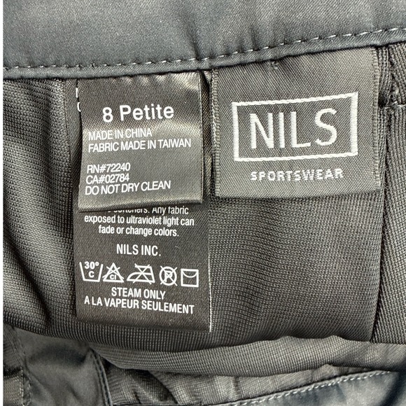 NILS Margie Ski Pants Size 8 Petite Black Waterproof Insulated Stretch NWT 185.0 - Picture 16 of 16